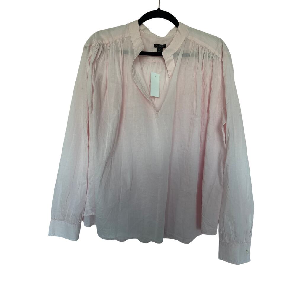 NWT Ann Taylor Popover Poet Blouse, L Tall